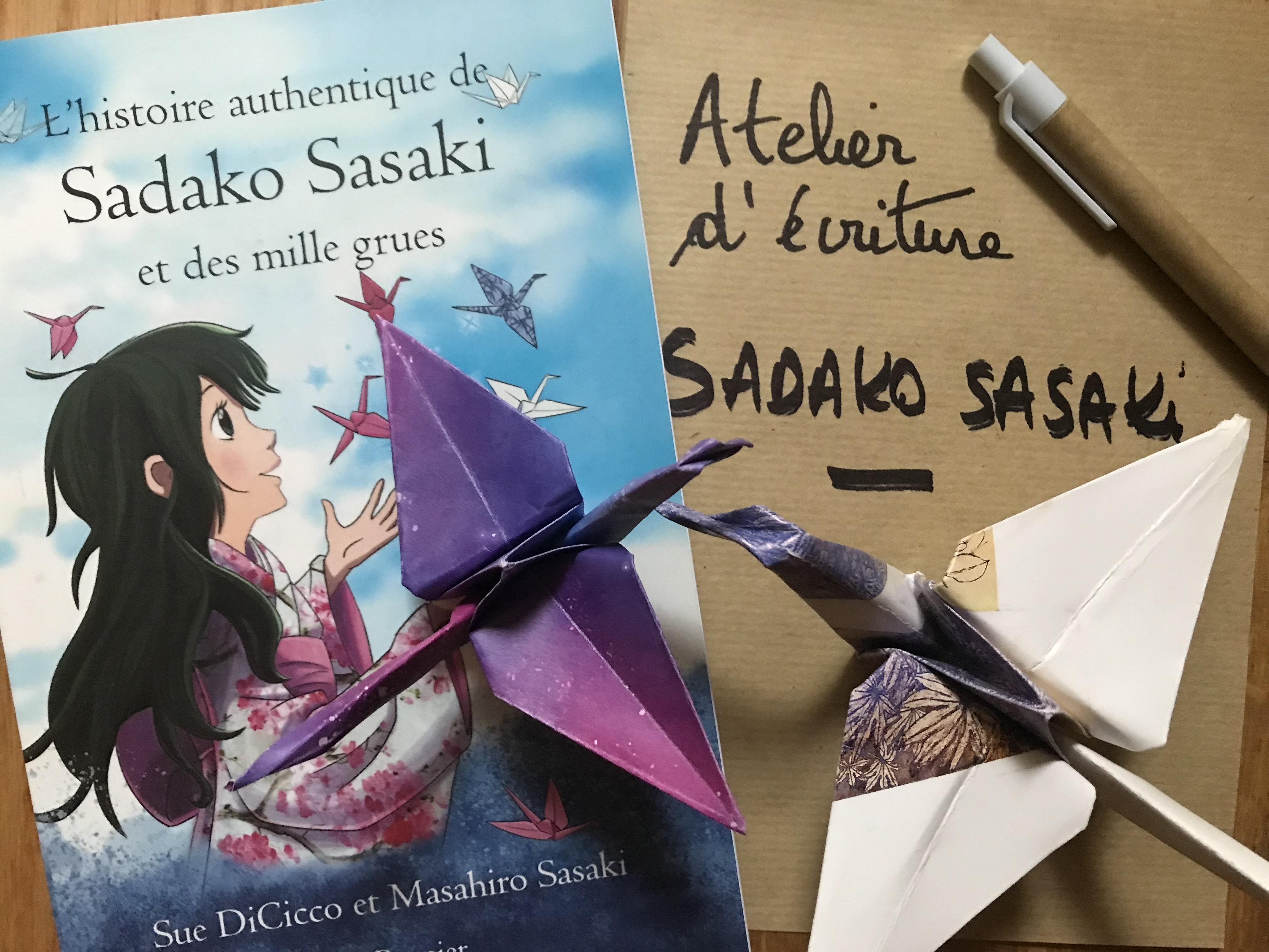 Visuel atelier décriture Sadako Sasaki